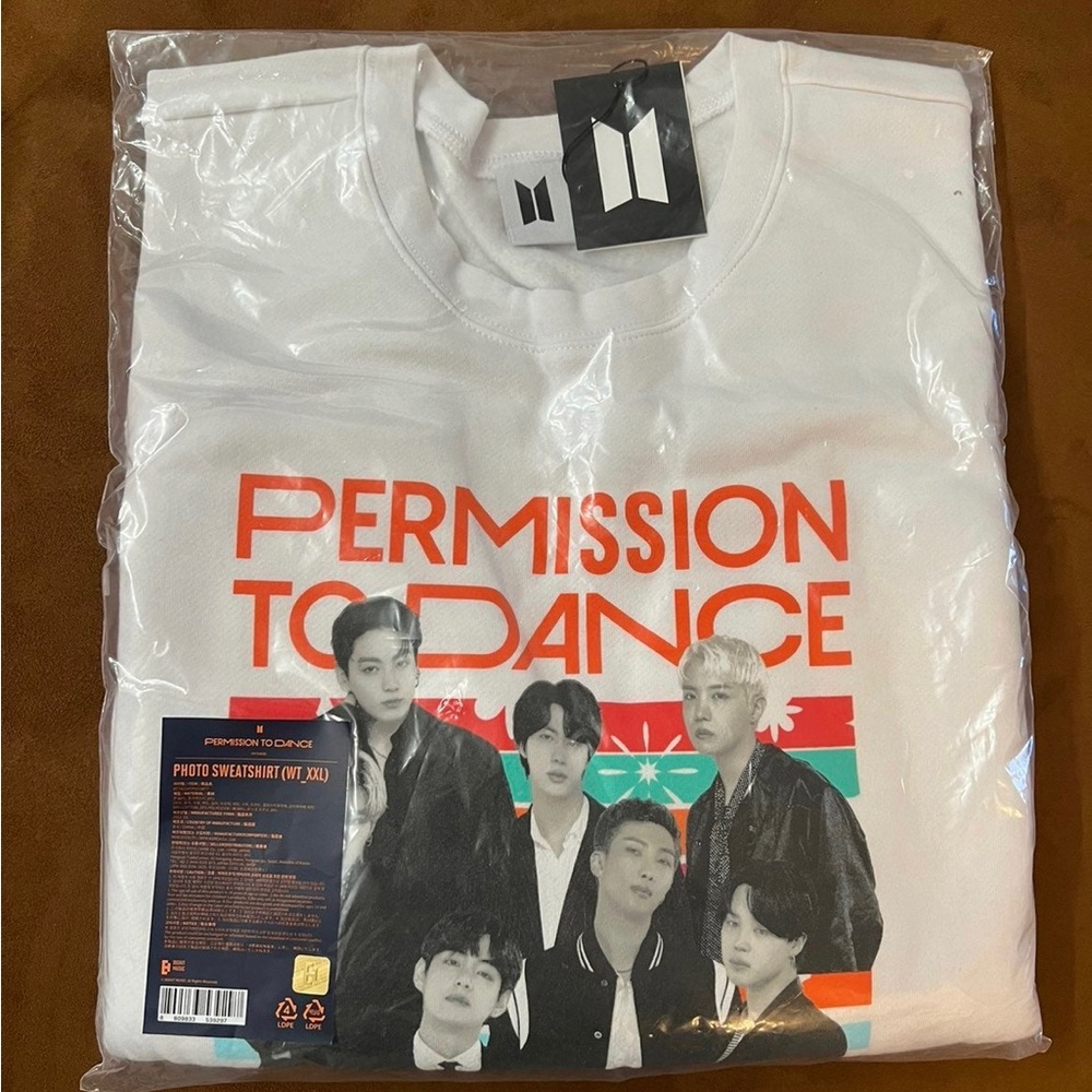 BTS PTD White Crewneck Sweater